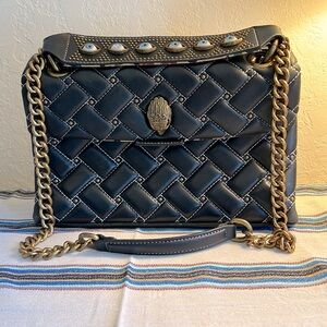 Kurt Geiger London Kensington Bag In Black With Studs & Eye Details On Handle